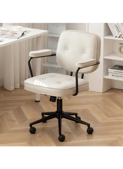 Home Office Desk Chairs Technical Cloth Fabric Computer Chair with Padded Armrest and Back Support