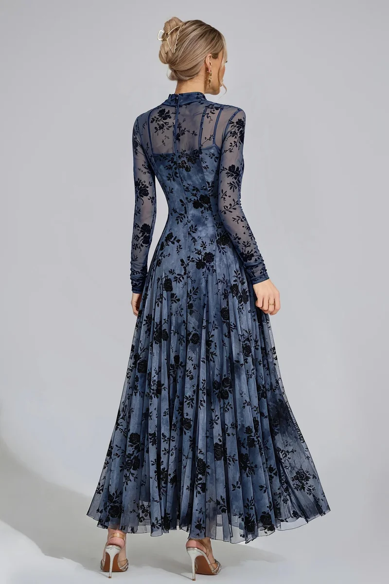 Catchall Blue Bronwen Floral Maxi Dress for Women | Best Price UAE