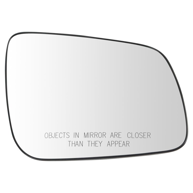 TRQ Right Heated Mirror Glass Convex Snap On Compatible with 20082014 Mitsubishi Lancer MI1325103
