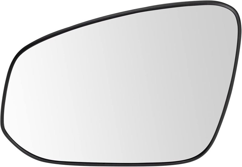 TRQ Driver Side Mirror Glass Without Blind Spot Detection Snap On Clear Compatible with 2019-2023 Toyota RAV4 TO1324142 - Image 1