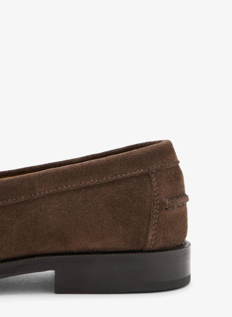 مانجو مان Split leather moccasin