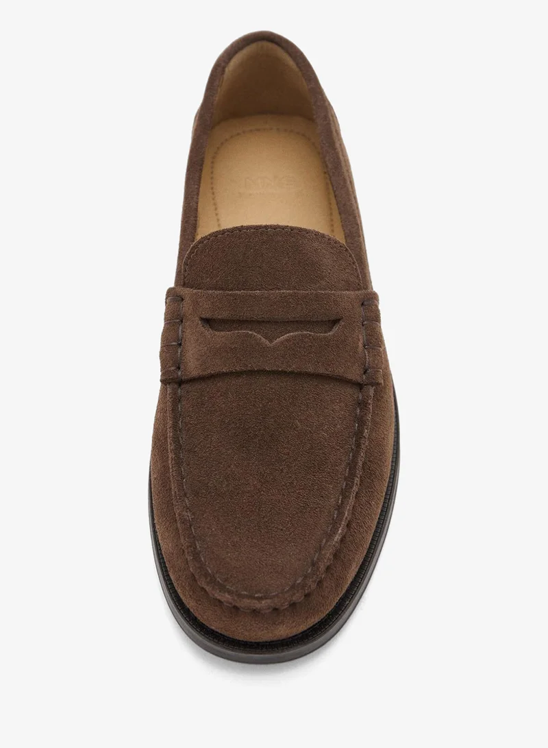 مانجو مان Split leather moccasin