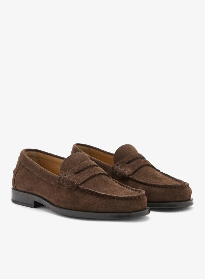 مانجو مان Split leather moccasin