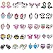 SYNLIN 20 Pairs Clip on Earrings Cute Animal Clip on kids Earrings Pack Colorful Flower Clipon Earrings Set for girls Clip Earrings for Birthday Gift1 - Image 3