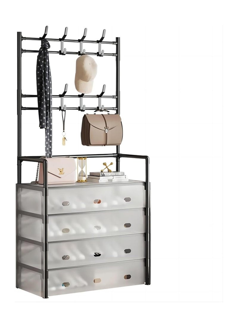 Cool Baby Style - COOLBABY Multi-layer Shoe and Hat Rack - Easy Assembly Economical Dustproof Storage  Space-Saving Hanging Closet Organizer for Bedroom  Dorm and Entryway - Image 1