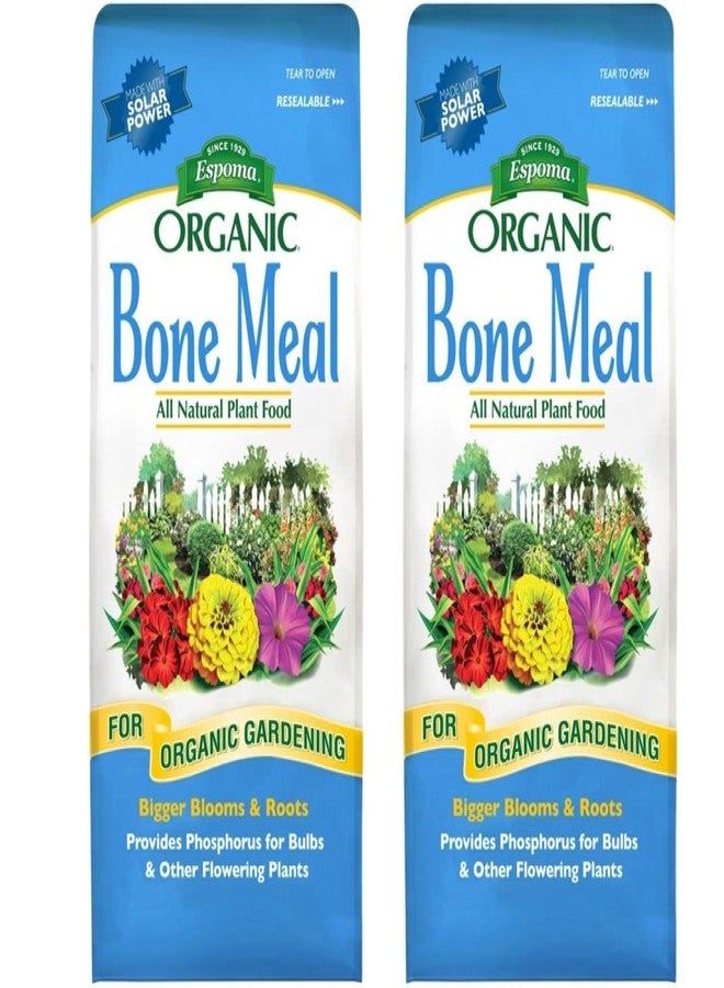 Espoma Organic Bone Meal Fertilizer 4-12-0. All-Natural Plant Food Source of Nitrogen and Phosphorus For Organic Gardening. For Bulbs & Other Flowering Plants. 4 lb. bag; Pack of 2 - Image 1