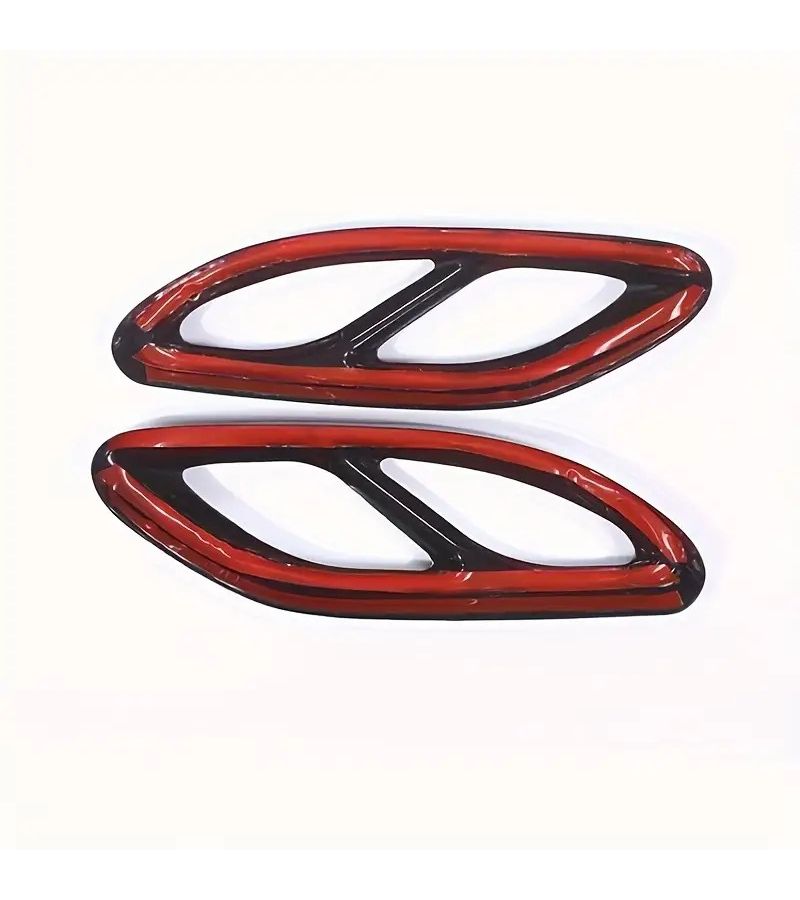 1 Pair Black External Exhaust Pipe Muffler Cover Rear Bumper Cylinder Decorative Trim For Mercedes Benz A B C E Cla Glc Gle Gls W205 W213 X253 - Image 4
