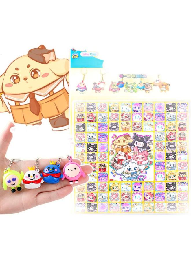 Letrel Lezhe Meleti 150-hole Blind Box، لعبة سحب كبيرة الحجم للأطفال، للأولاد والبنات، سحب الحظ، لعبة الوخز - Image 3