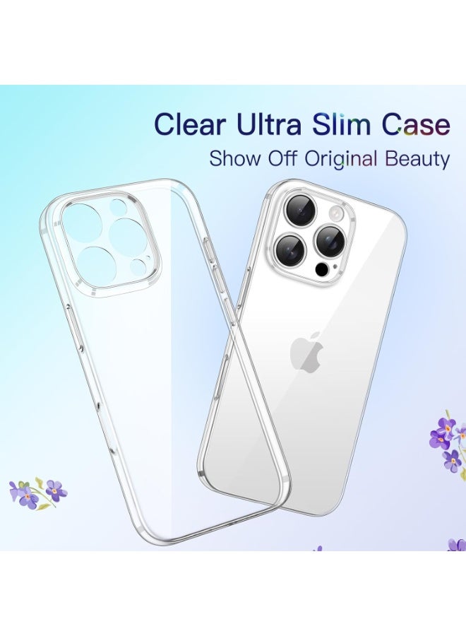 Premium Clear TPU Case for iPhone 16 Pro (6.3") – Full Camera Lens Protection, Lightweight Transparent Back Cover - Image 3