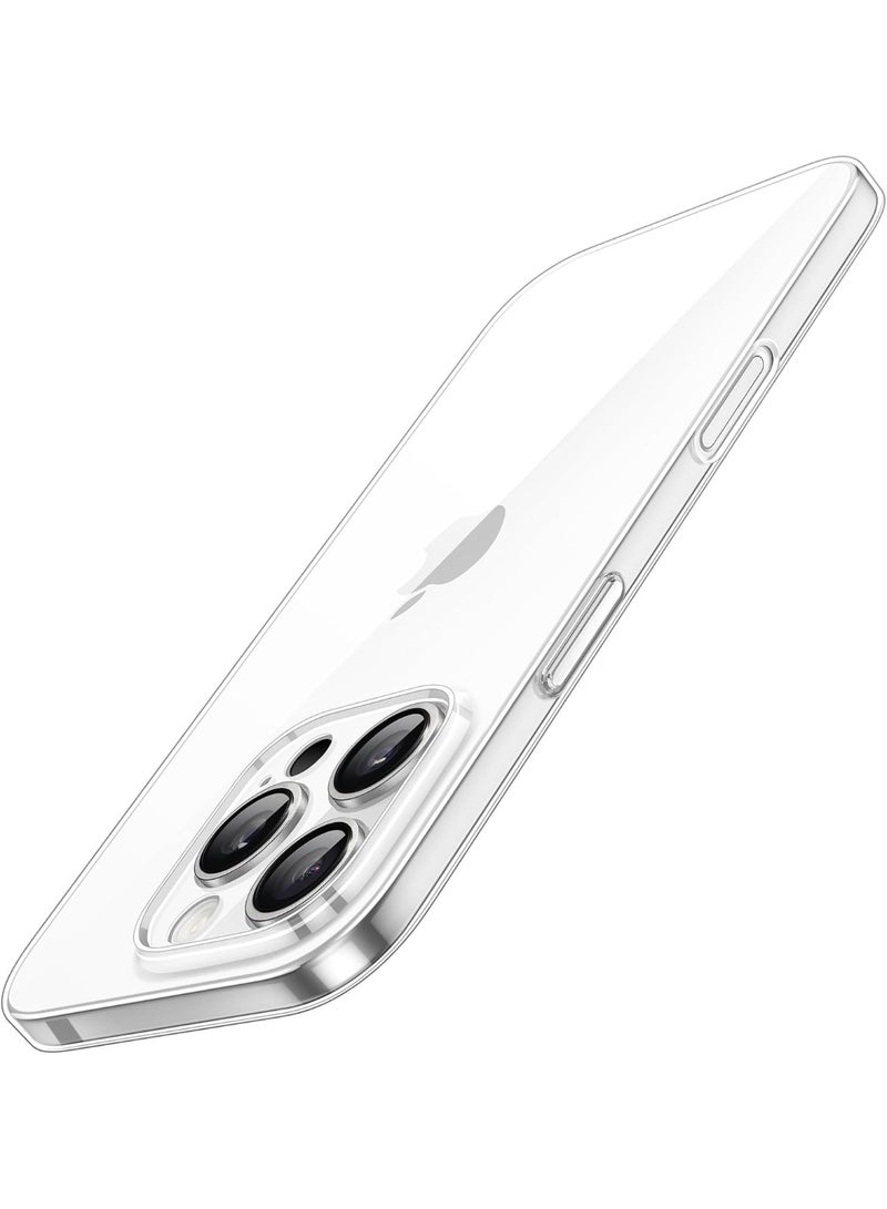 Premium Clear TPU Case for iPhone 16 Pro (6.3") – Full Camera Lens Protection, Lightweight Transparent Back Cover - Image 1