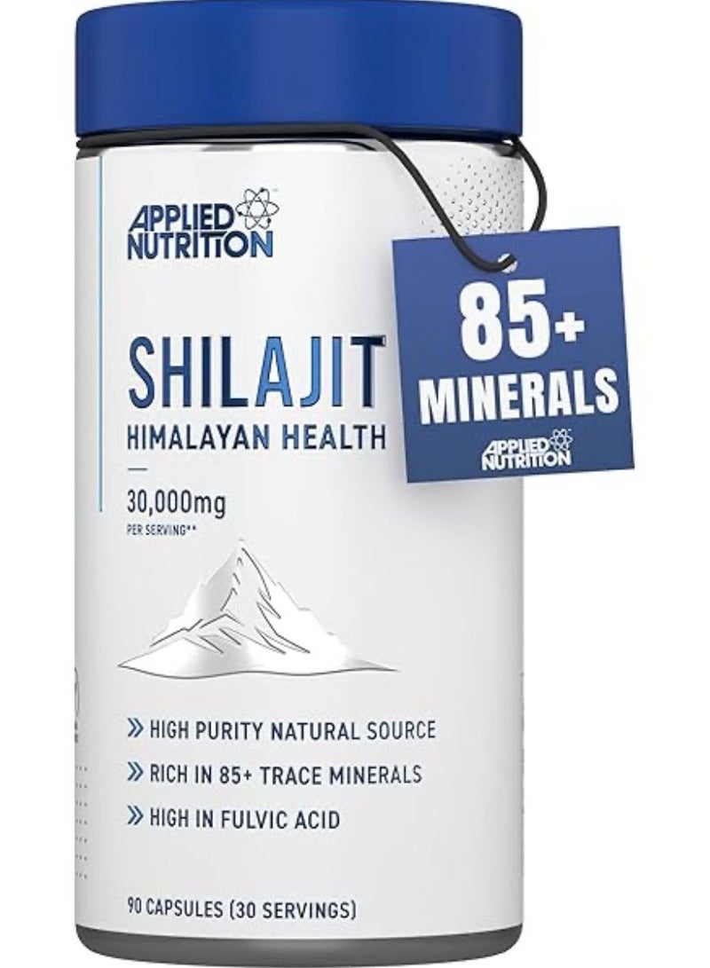 Applied Nutrition Shilajit Himalayan Health 30,000mg, Rich In 85+ Trace Minerals, 90 Capsules - Image 4
