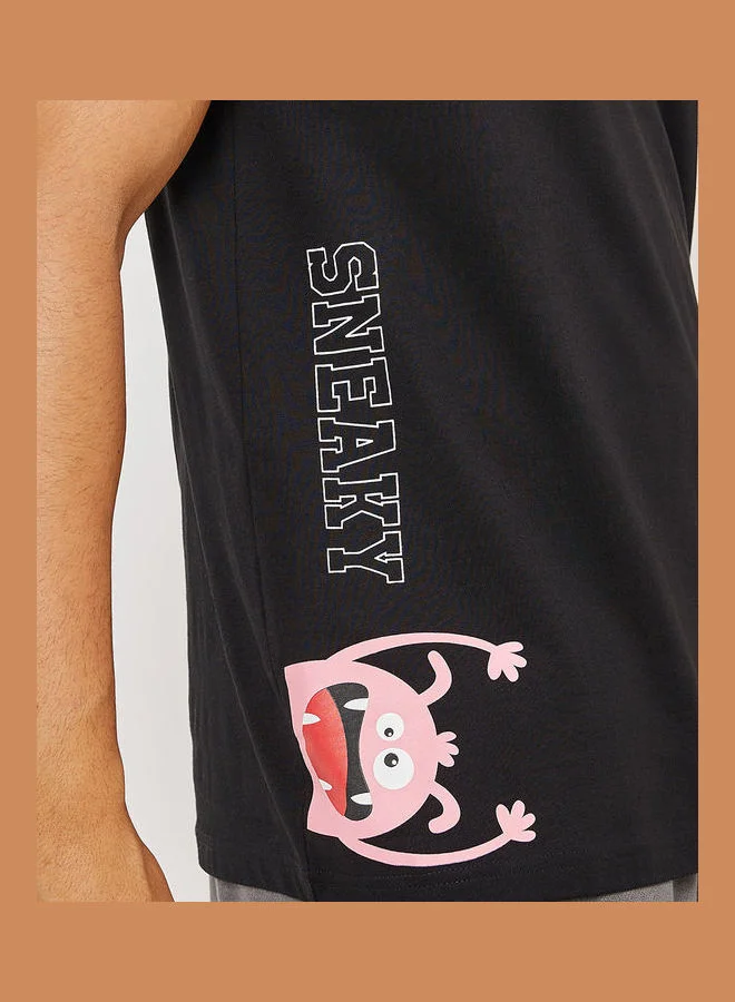 Styli Character HD Print Regular Fit T-shirt