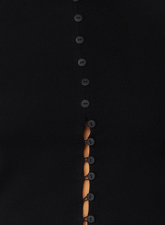 trendyol Black Knitted Blouse  - Image 4