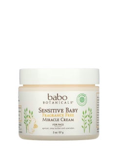 Babo Botanicals Babo Botanicals, Baby Miracle Cream for Sensitive Skin, Fragrance Free, 2 oz (57 g) 