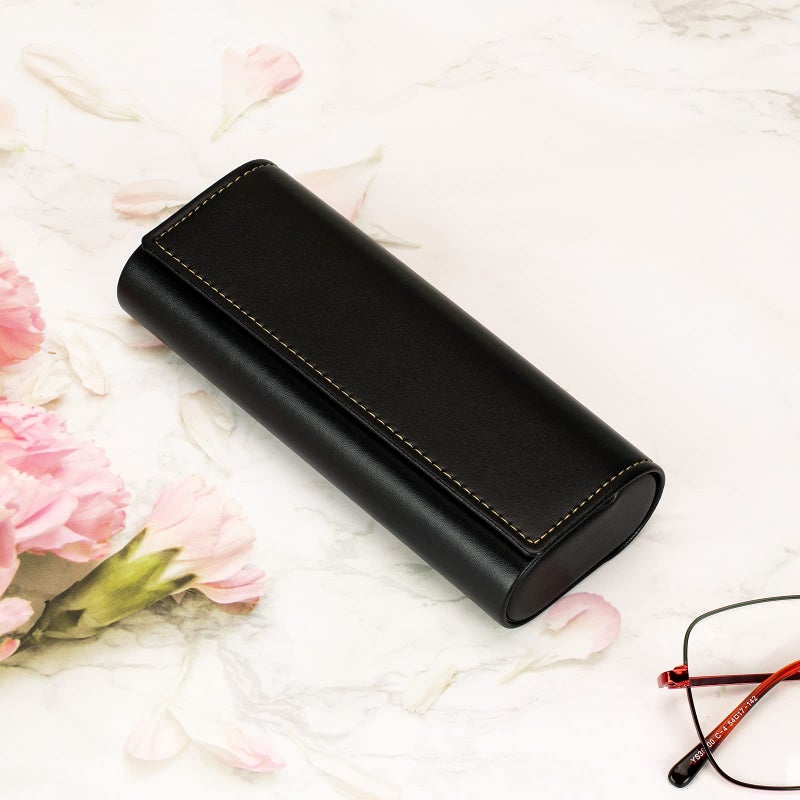 Vemiss Vemiss Hard Shell Eyeglass Cases, Lightweight Portable Glasses Case for Women Men (Z-black)  - Image 5