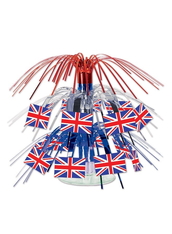 Beistle British Flag Mini Cascade Centerpiece