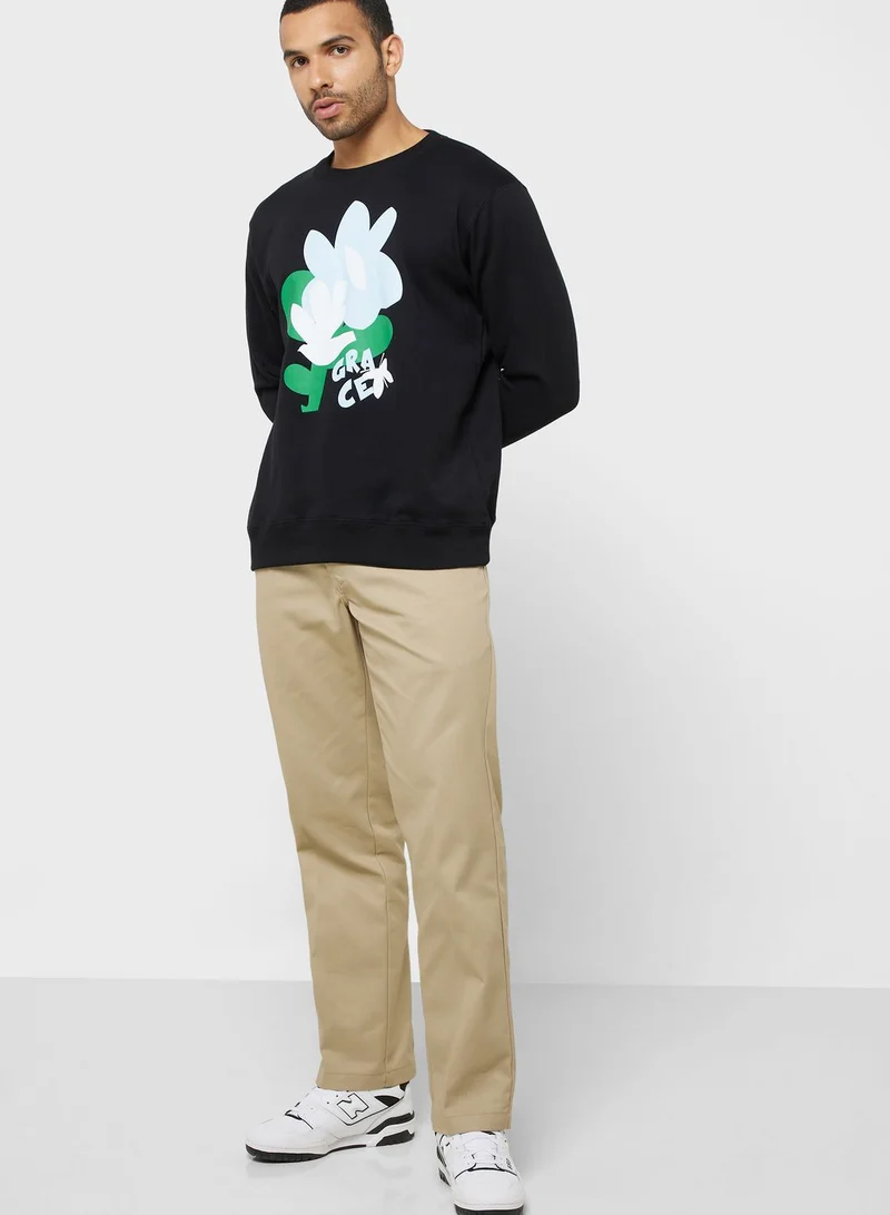 Seventy Five Graphic Print Sweatshirt