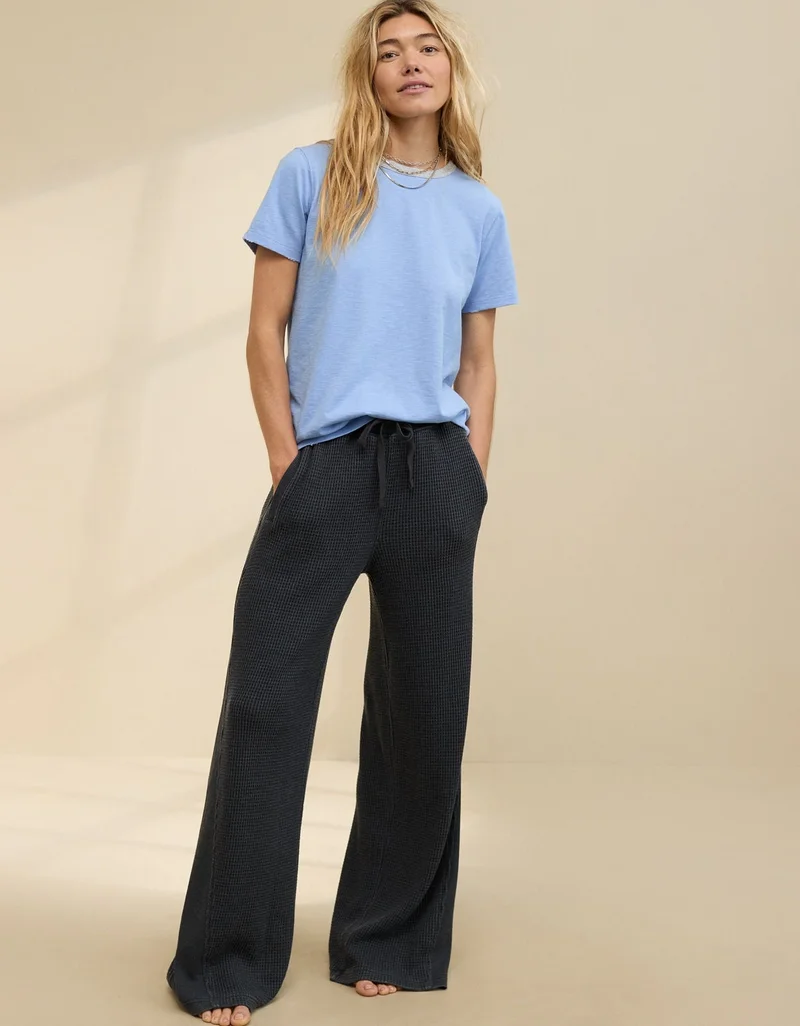 Aerie Aerie Waffle Wide Leg Skater Pant