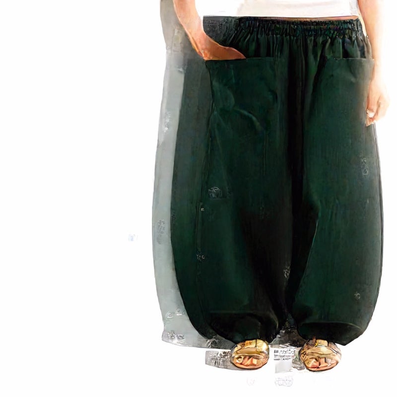 Women's Casual Jogger Pants with Pockets Elastic Waist Drawstring Long Trousers - Image 4
