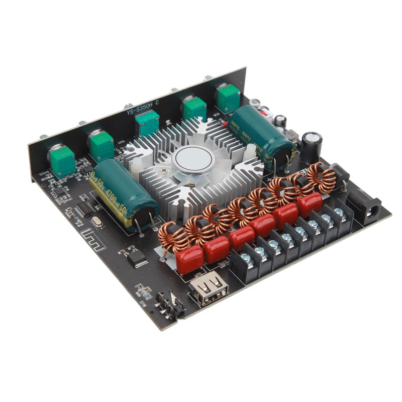 لوحة مضخم طاقة بلوتوث 2.1 قناة чиب TPA3255 HIFI 220 واط × 2+350 واط - آلية حماية متعددة تحكم في الجهير واللطعان لنظام صوت منزلي DIY مكبر صوت مخصص - Image 5