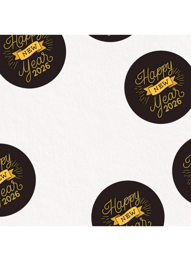 PRINTSHOP4ME Happy New Year Stickers For Stunning Gift Wrapping-Happy New Year Vinyl Stickers-New Year Party Decoration Stickers - Image 5