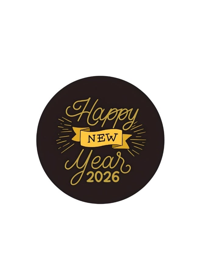 PRINTSHOP4ME Happy New Year Stickers For Stunning Gift Wrapping-Happy New Year Vinyl Stickers-New Year Party Decoration Stickers - Image 1
