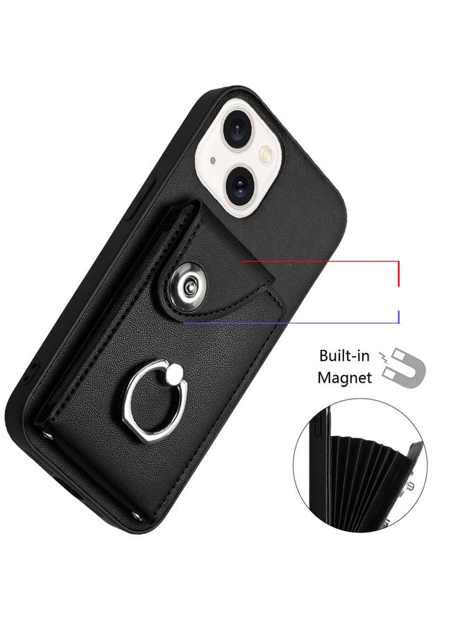erorex Case For iPhone 15 Organ Card Bag Ring Holder Phone Case - Image 4