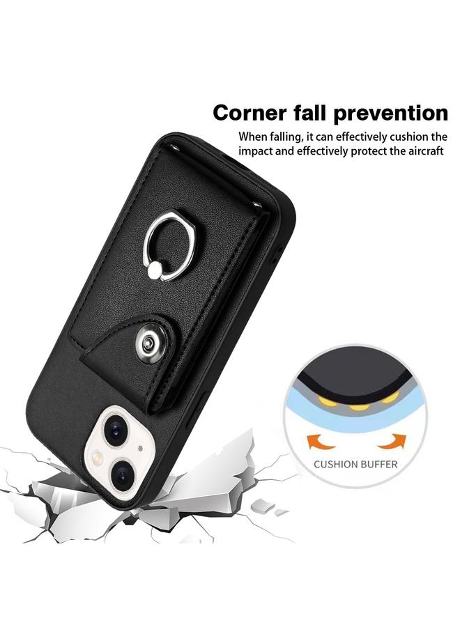 erorex Case For iPhone 15 Organ Card Bag Ring Holder Phone Case - Image 5