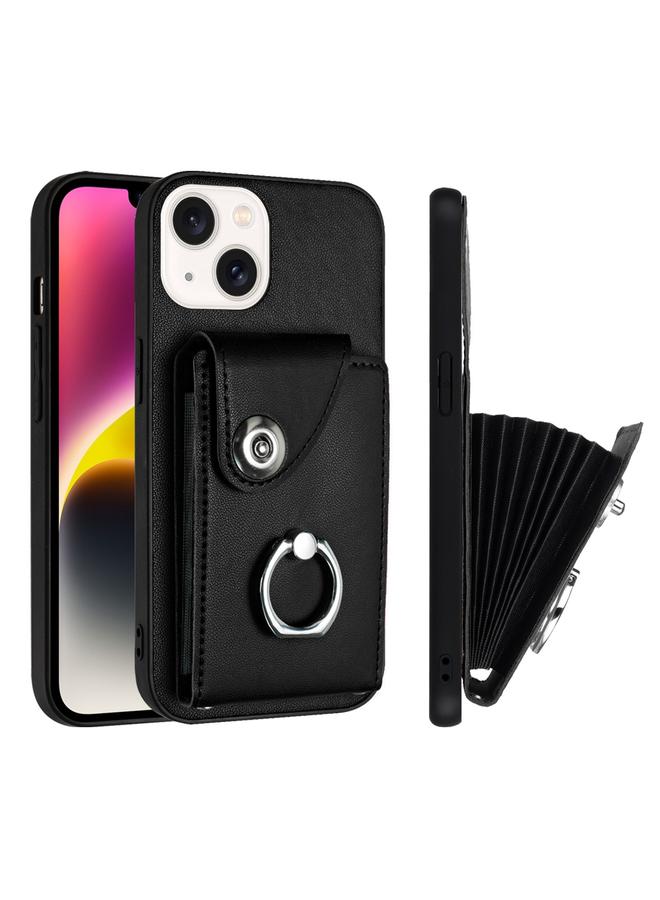 erorex Case For iPhone 15 Organ Card Bag Ring Holder Phone Case - Image 2