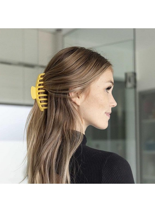 Chanderkash مشابك شعر CHRONEX 6 قطع للشعر السميك، مشابك كبيرة غير قابلة للانزلاق، مشابك فك طويلة، مشابك شعر على شكل موز ومربعة - للنساء - Image 5