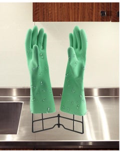 Bukela Kitchen Gloves Drying Rack, SUS 304 Stainless Steel Dish Gloves Holder, Dry Cleaning Gloves Out from Inside and Outside, Space-Saving Dishwashing Gloves Stand,Black  - Image 2