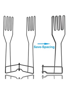 Bukela Kitchen Gloves Drying Rack, SUS 304 Stainless Steel Dish Gloves Holder, Dry Cleaning Gloves Out from Inside and Outside, Space-Saving Dishwashing Gloves Stand,Black  - Image 5