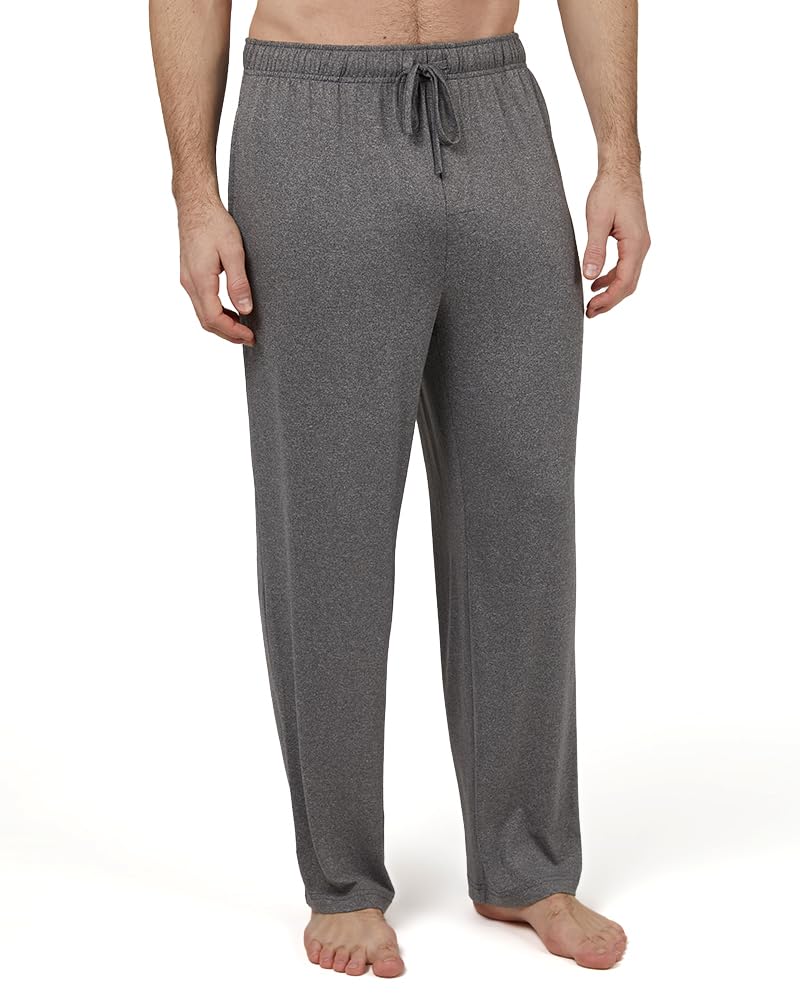 32 Degrees Men's Cool Classic Sleep Pant | Anti-Odor | 4-Way Stretch | Moisture Wicking, Heather Grey, Large - Image 1