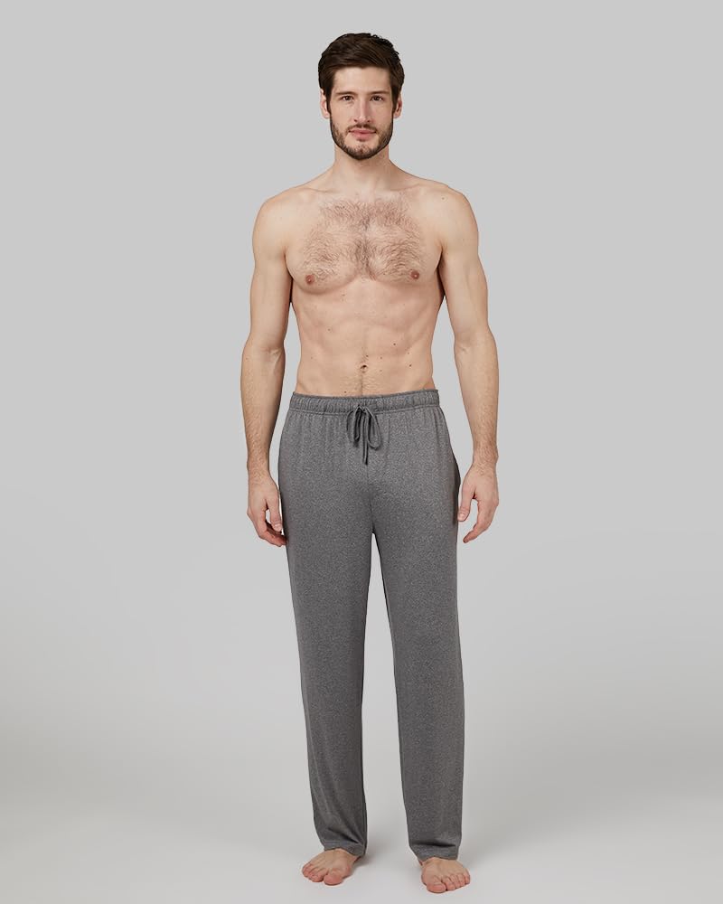32 Degrees Men's Cool Classic Sleep Pant | Anti-Odor | 4-Way Stretch | Moisture Wicking, Heather Grey, Large - Image 5