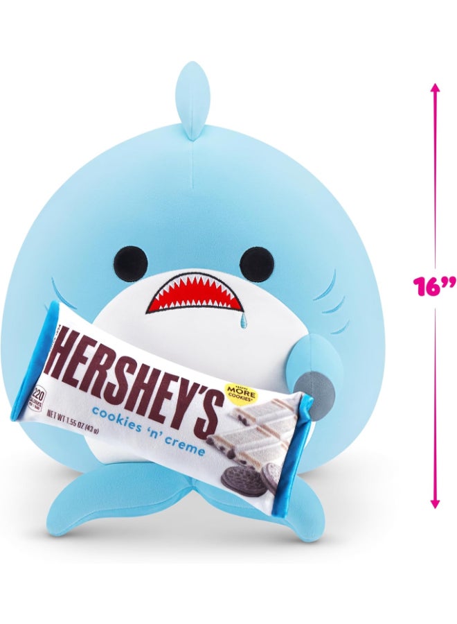 Snackles 77606H Shark (Hershey, Cookie n Cream) Series 2 Large Plush Toy Large (40 cm) - Image 3