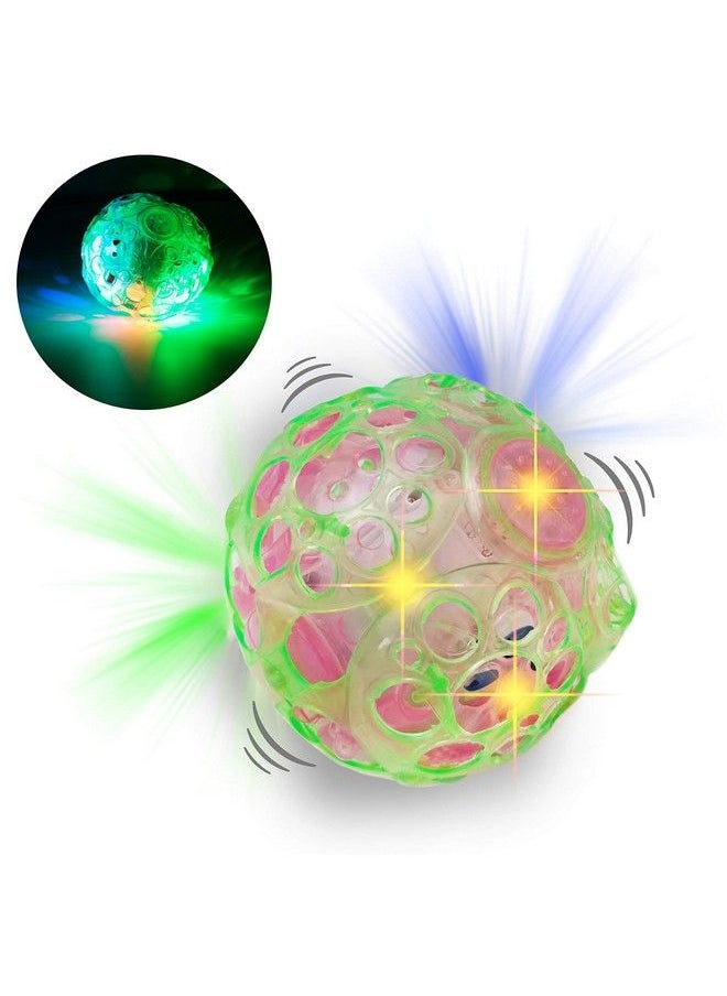 Light Up Bouncing Ball (2Pack) 4” Vibrating Crazy Fun Toy With Flashing Bright Lights Music And Sound (Batteries Not Included)
