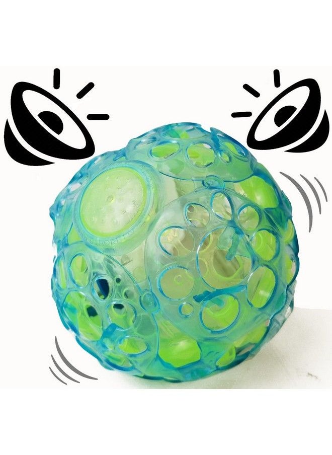 Light Up Bouncing Ball (2Pack) 4” Vibrating Crazy Fun Toy With Flashing Bright Lights Music And Sound (Batteries Not Included)