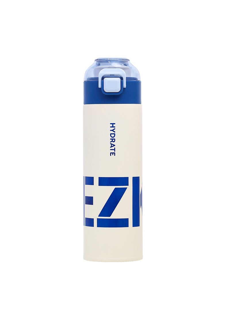 Eazy Kids Double Wall Insulated Travel Water Bottle - Blue, 550Ml  - Image 1