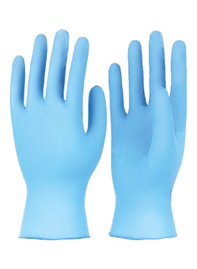 100-Piece Nitrile Disposable Gloves Blue