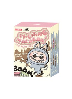 Bubble Pull Cloth Tide Play Blind Box Labubu Plush Toy Vinyl Face Macaron Motherland High Quality-Color:Randomly One Pcs