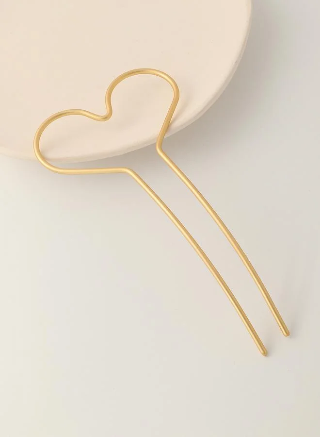 Take Two Heart-Shaped Hairstick