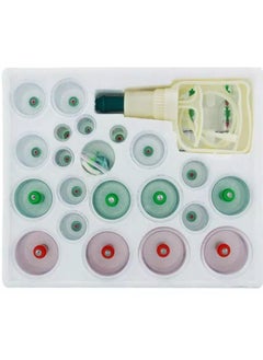 DubaiGallery 24Pcs Cupping Therapy Sets | Hijama Cupping Vacuum Suction 24 Cups Sets for Cellulite Cupping Massage Back Pain Relief Cupping Therapy Pump Hijama  - Image 2
