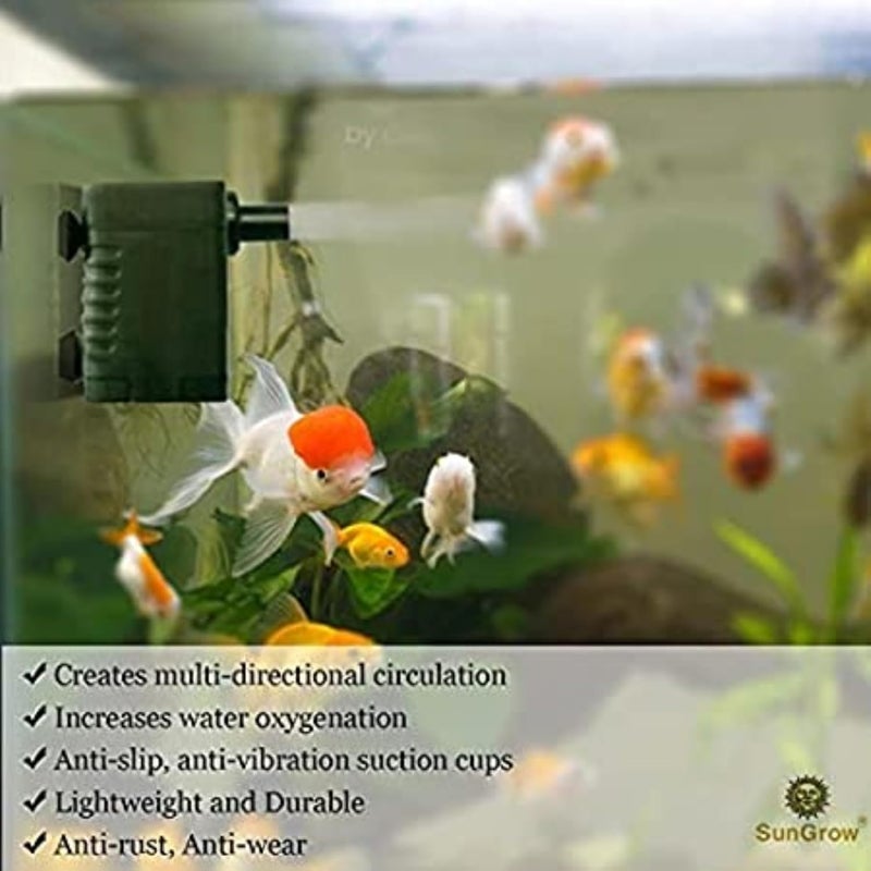 SunGrow Cat & Dog Waterer Fountain Replacement Pump, Submersible Aquarium Water Pump, 3 Watts, With Power Cord, Supports Small 3-5 Gallons Tank - Image 4