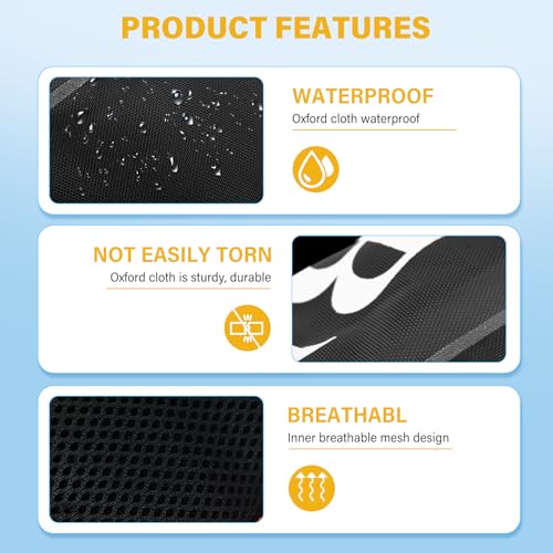 Meenoutt Automatic Inflatable Belt Pack Water Sports Jacket Waist Belt PFD for SUP Paddleboarding Fishing Boating Kayaking（fit 80-330 lbs） (Black) - Image 3