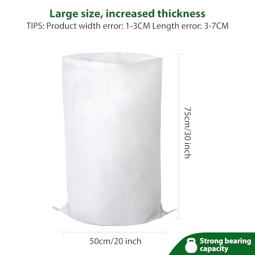Baypify 12 Pack Heavy Duty Sand Bags, (20" X 30"), Used for Flooding, Builders, Garden Waste, Grain Storage and Cargo Handling (12) - Image 2