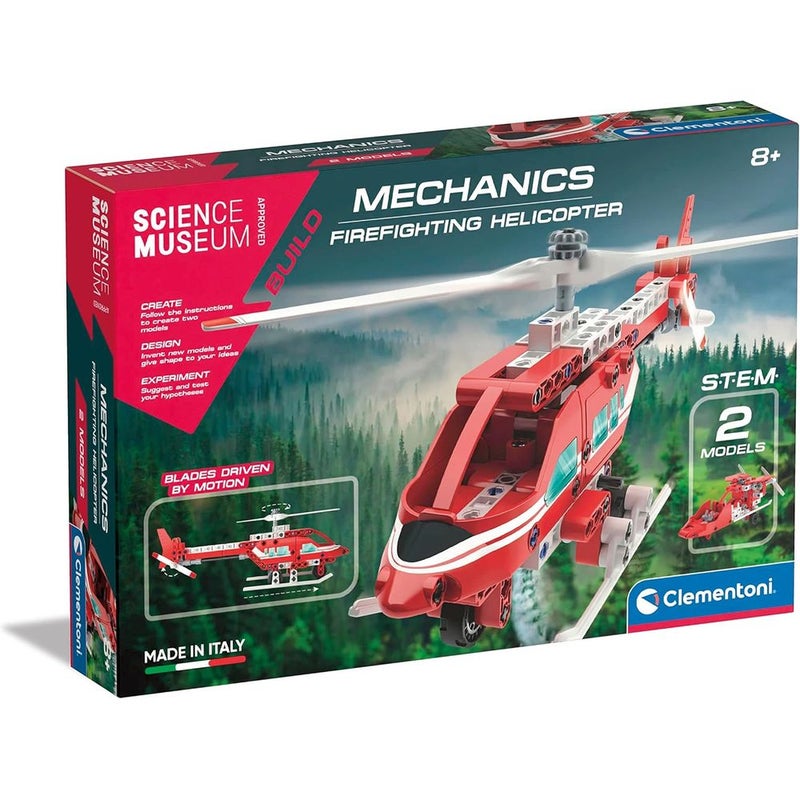 Clementoni - Science Museum Mechanics Firefighting Helicopter 2 Models - 61348 - Image 1