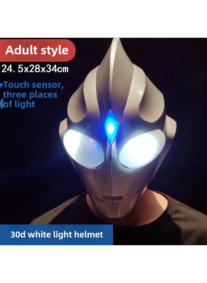 Rob Altman Transformation Toy Degas Chest Lamp God Light Stick Zeta Sublimator Teriga Full Suit Boy-Color:Tiga Touch Sensor White Light Helmet  - Image 1
