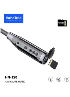 Haino Teko Germany HN120 Bluetooth Neck Band 120 Hours Music With High Bass Sound Quality Super Clear Mic and TF Card Support Black - pzsku/Z67787F26F3D3E4C40BA8Z/45/_/1735398915/408d9060-9721-471a-80cf-35e2e74e30f0