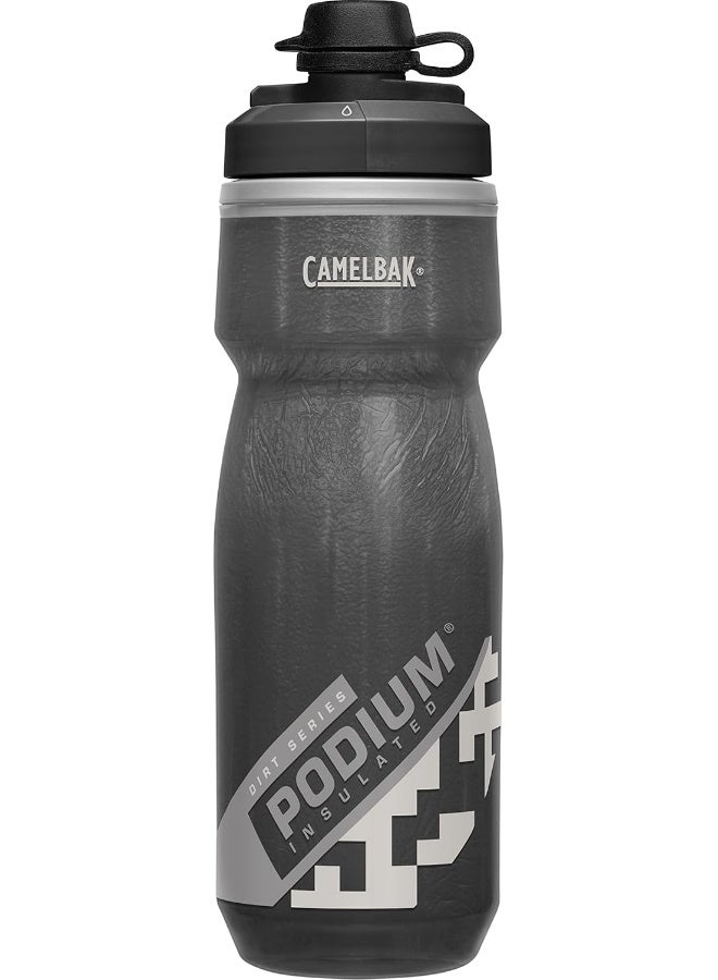 كاميلباك قارورة ماء معزولة كاملباك بوديوم ديرت سيريز للدراجات الجبلية – 21 أونصة، أسود - Image 1