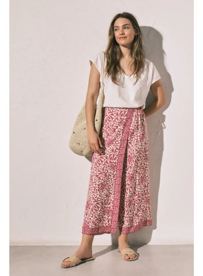 White cotton ruched T-shirt
